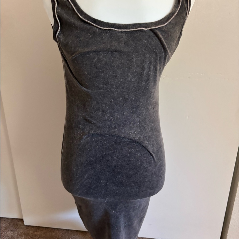 Roxy Suger Angelrox Wifey Mini Dress Long Top Mineral Color Small